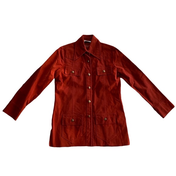 Vintage 70s Red Suede Suit - Picture 11 of 16